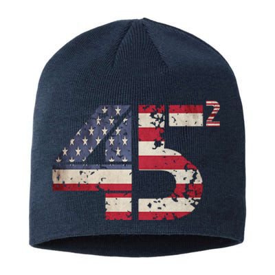 USA Flag 45 2 Trump Sustainable Beanie