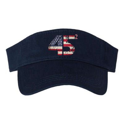 USA Flag 45 2 Trump Valucap Bio-Washed Visor