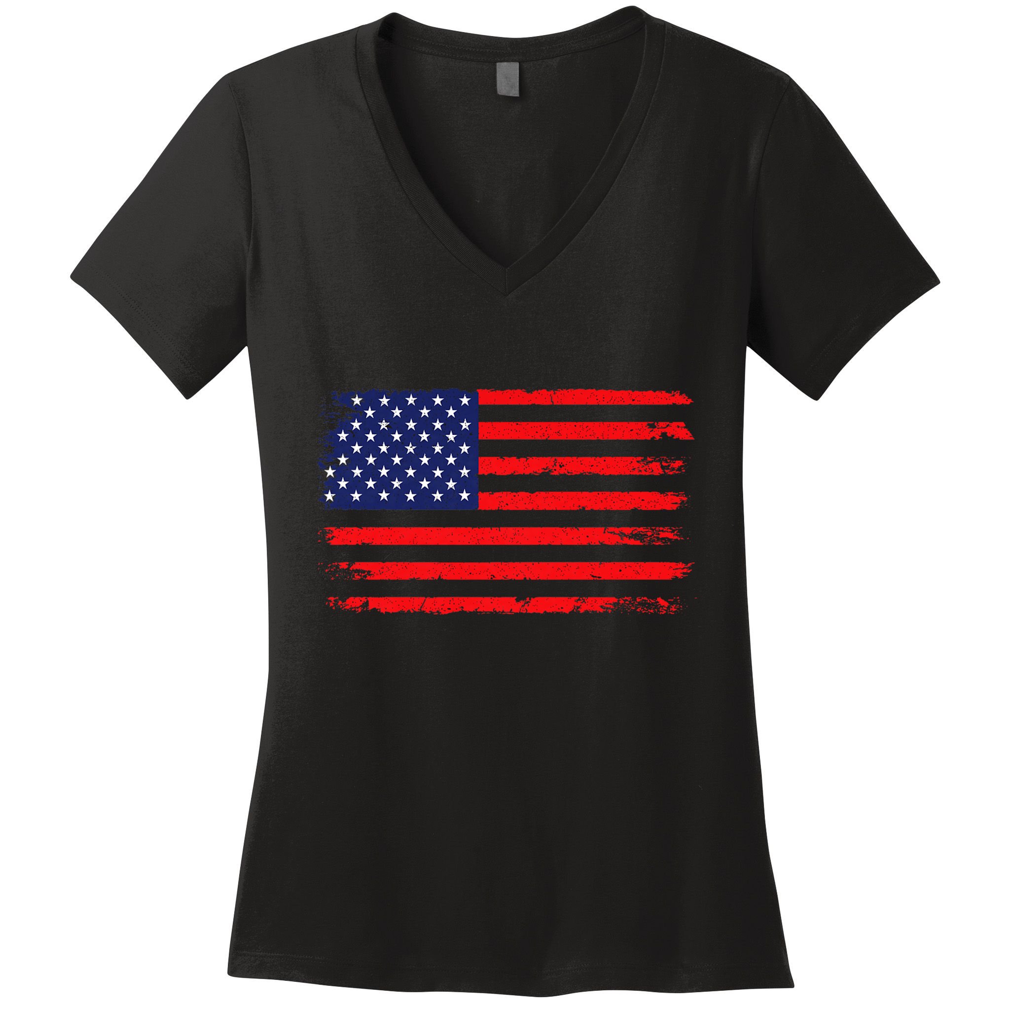 Usa Flag 4th Of July American Flag United States Of America Women's V-Neck T-Shirt