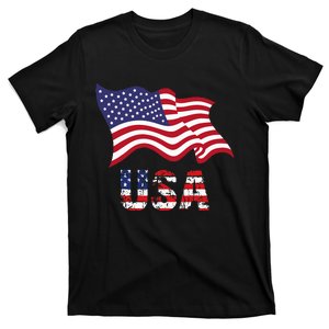 Usa Flag American United States Of America 4th Of July T-Shirt