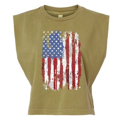 Usa Flag American Flag United States Of America 4th Of July Garment-Dyed Women's Muscle Tee