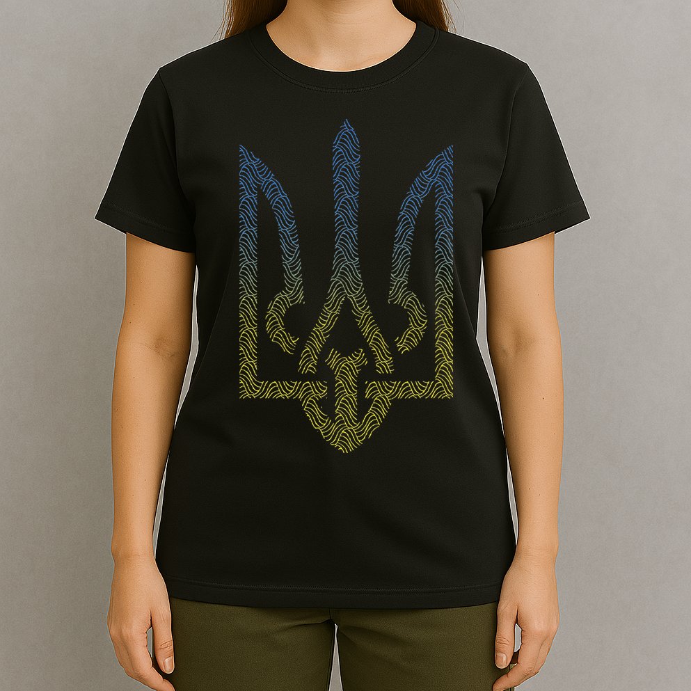Ukraine Flag And Trident Ukrainian T-Shirt