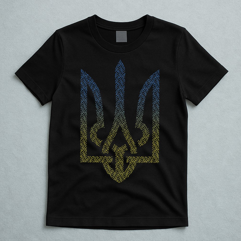 Ukraine Flag And Trident Ukrainian T-Shirt
