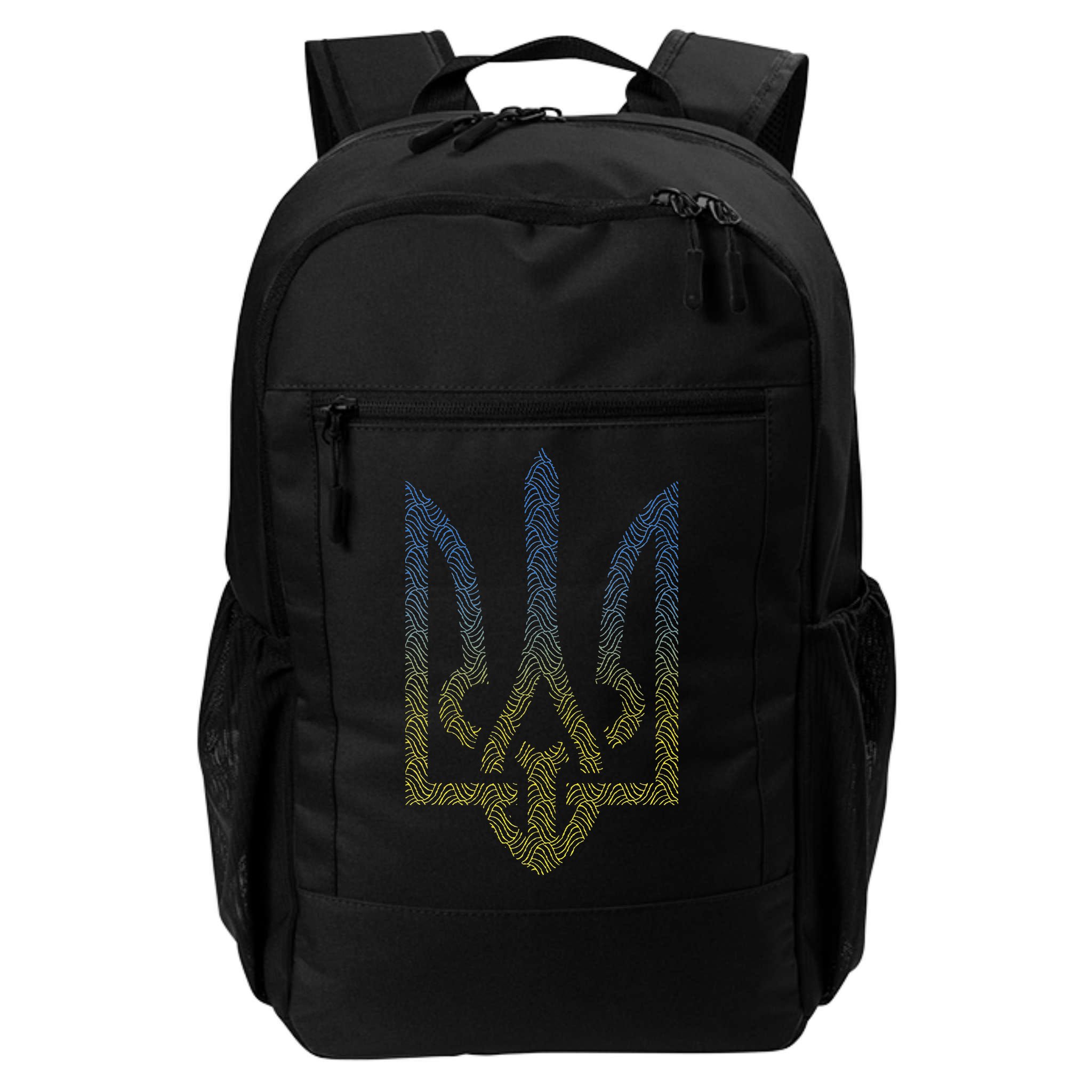 Ukraine Flag And Trident Ukrainian Backpack