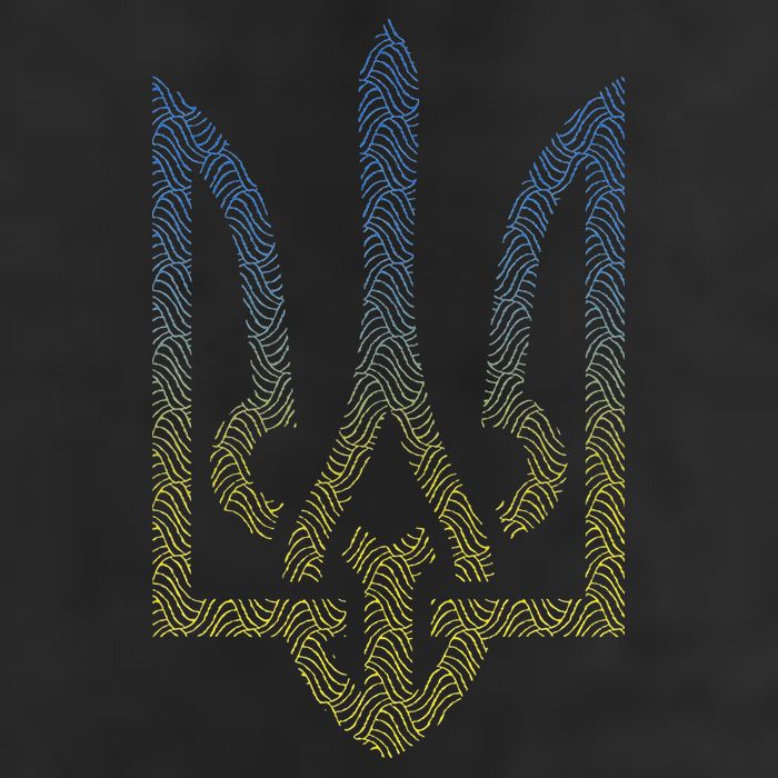 Ukraine Flag And Trident Ukrainian Hat