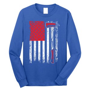 Usa Flag American Firefighter Patriotic Fire Fire Rescue Gift Long Sleeve Shirt