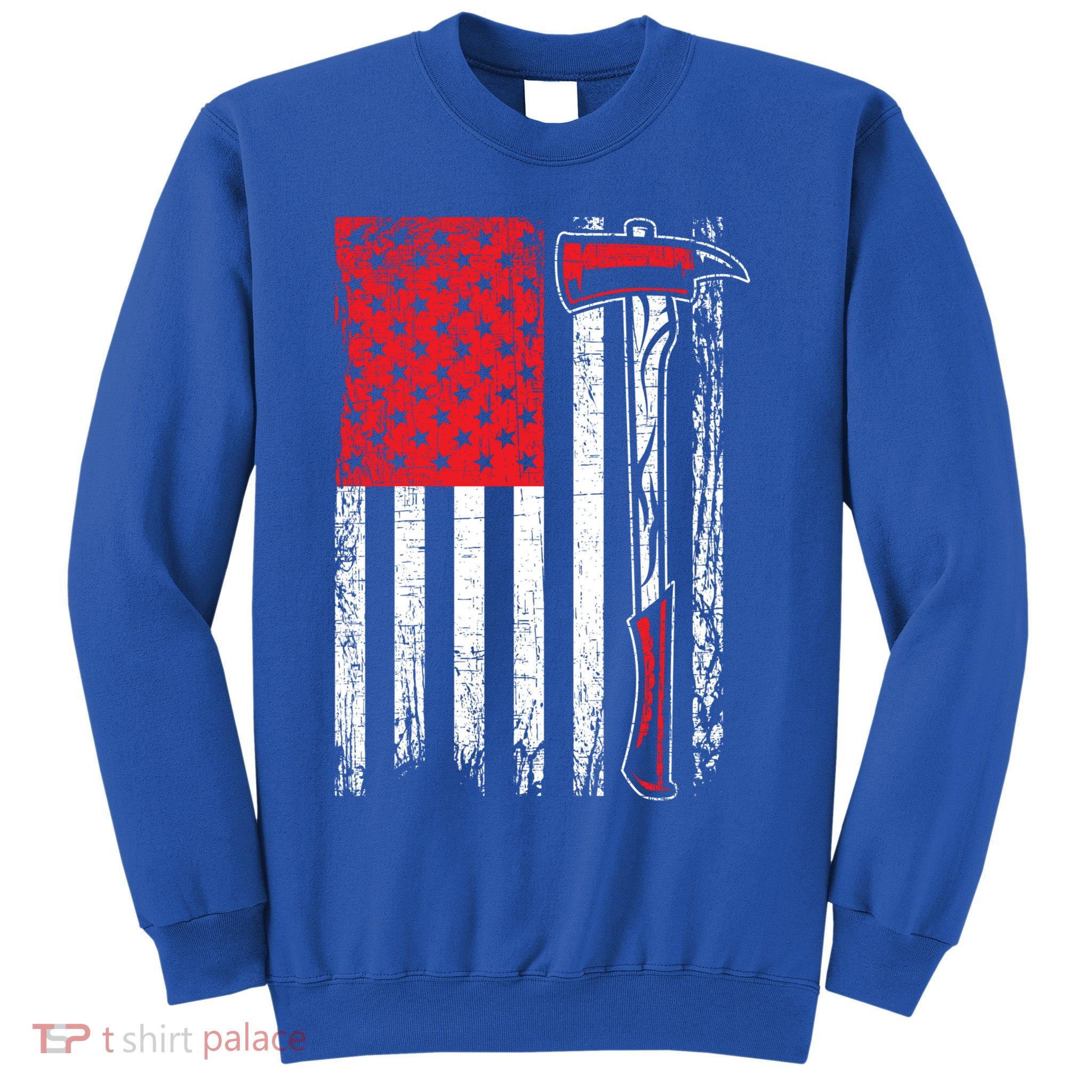 Usa Flag American Firefighter Patriotic Fire Fire Rescue Gift Sweatshirt