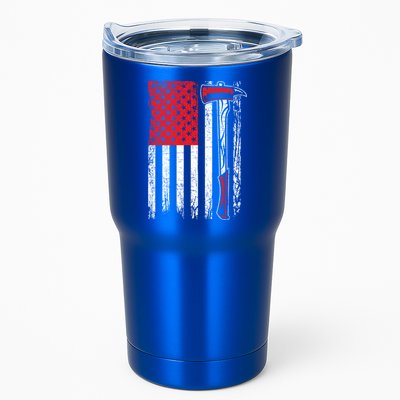 Usa Flag American Firefighter Patriotic Fire Fire Rescue Gift Tumbler