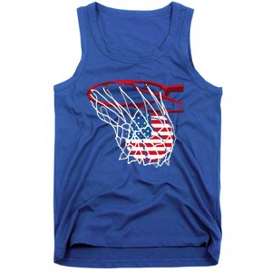 US Flag American Patriotic Basketball 4th Of July Tank Top