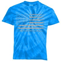 Usa Flag American Flag United States Of America Kids Tie-Dye T-Shirt