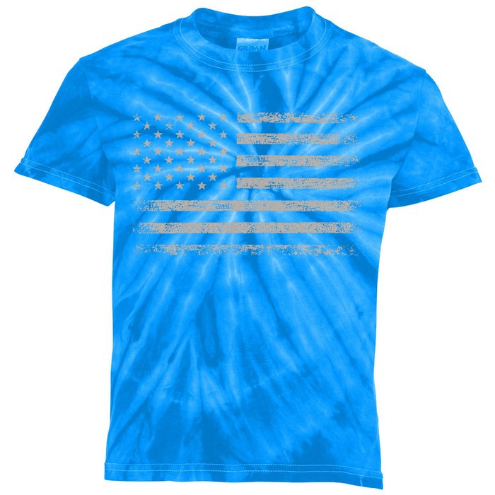 Usa Flag American Flag United States Of America Kids Tie-Dye T-Shirt