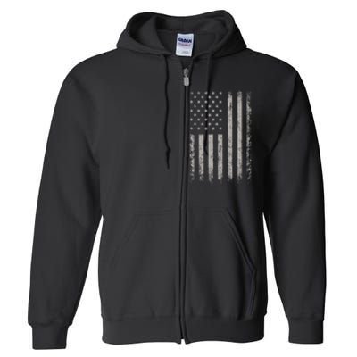 USA Flag American Flag United States Of America 4th Of July Full Zip Hoodie