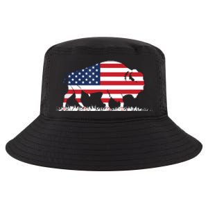 USA Flag American Buffalo Cool Comfort Performance Bucket Hat