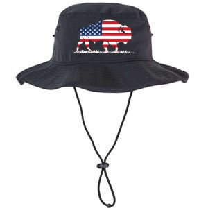 USA Flag American Buffalo Legacy Cool Fit Booney Bucket Hat