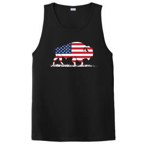 USA Flag American Buffalo PosiCharge Competitor Tank