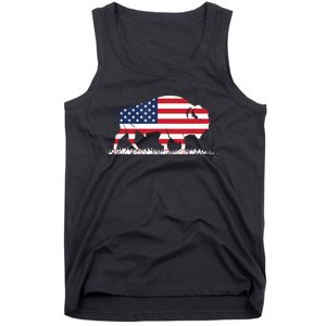 USA Flag American Buffalo Tank Top