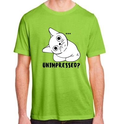 Unimpressed Funny Angry Cat Adult ChromaSoft Performance T-Shirt