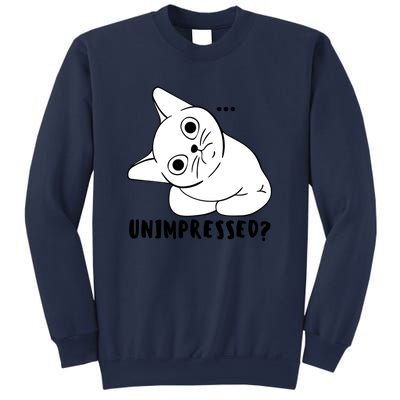 Unimpressed Funny Angry Cat Sweatshirt