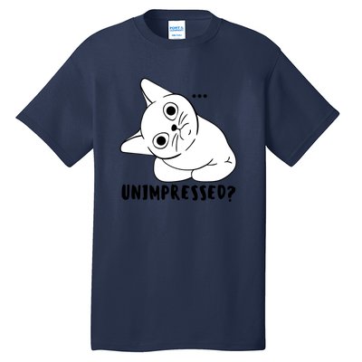 Unimpressed Funny Angry Cat Tall T-Shirt