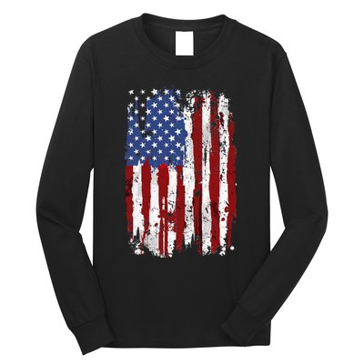 USA Flag American Flag United States Of America 4th Of July Long Sleeve Shirt