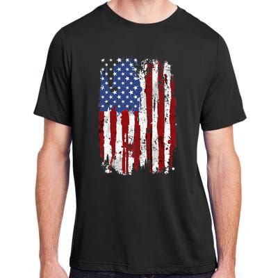 USA Flag American Flag United States Of America 4th Of July Adult ChromaSoft Performance T-Shirt