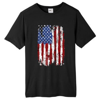 USA Flag American Flag United States Of America 4th Of July Tall Fusion ChromaSoft Performance T-Shirt