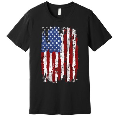 USA Flag American Flag United States Of America 4th Of July Premium T-Shirt