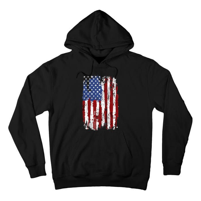 USA Flag American Flag United States Of America 4th Of July Tall Hoodie