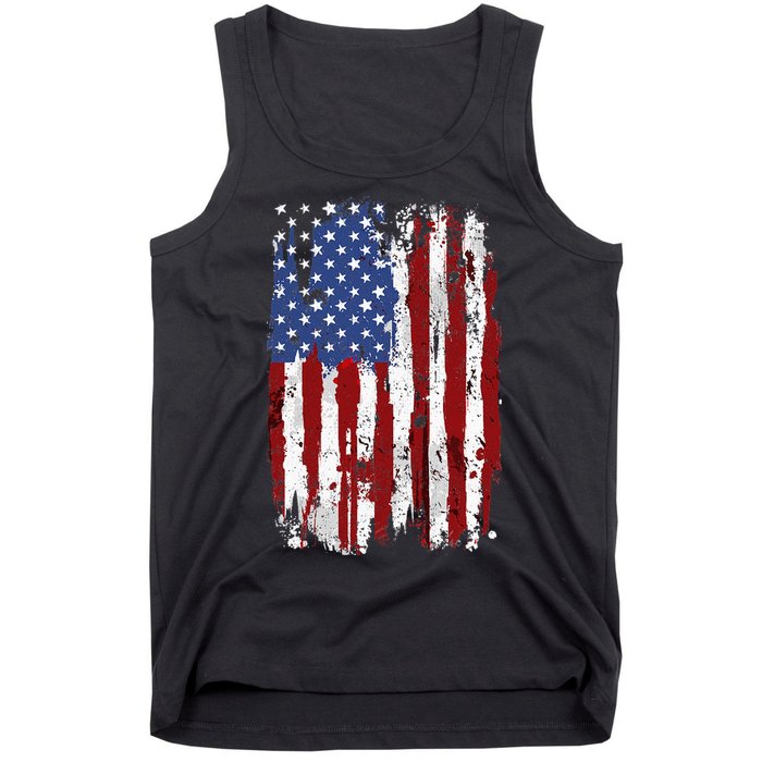 USA Flag American Flag United States Of America 4th Of July Tank Top