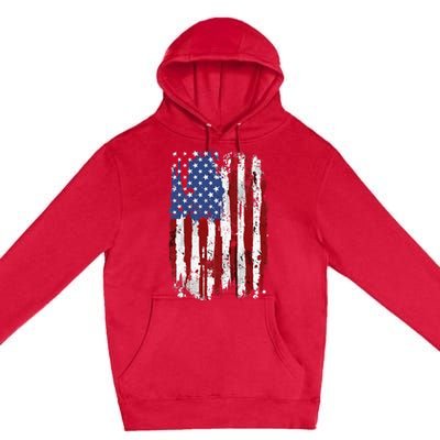 USA Flag American Flag United States Of America 4th Of July Premium Pullover Hoodie