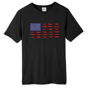 US Flag Airplanes Patriotic Aviation American Pilot Gift Tall Fusion ChromaSoft Performance T-Shirt