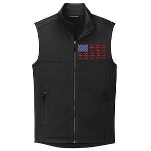 US Flag Airplanes Patriotic Aviation American Pilot Gift Collective Smooth Fleece Vest