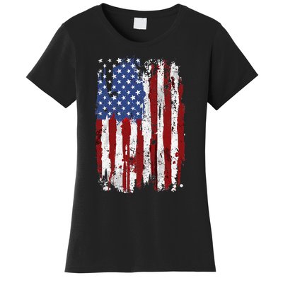 USA Flag American Flag United States of America 4th of July Women's T-Shirt