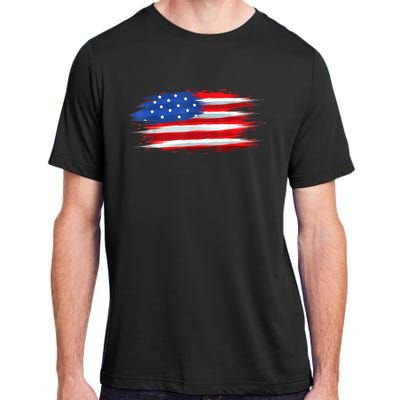 USA Flag American Flag United States Of America 4th Of July Adult ChromaSoft Performance T-Shirt