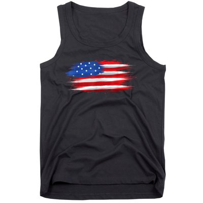 USA Flag American Flag United States Of America 4th Of July Tank Top