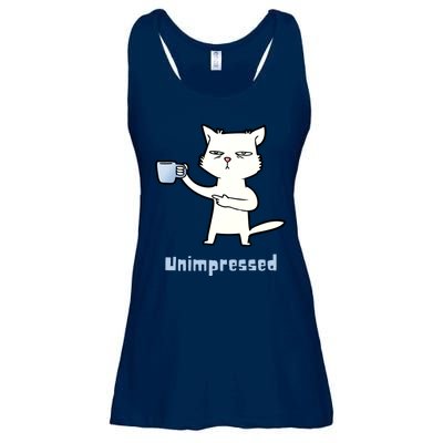 Unimpressed Funny Angry Cat Ladies Essential Flowy Tank