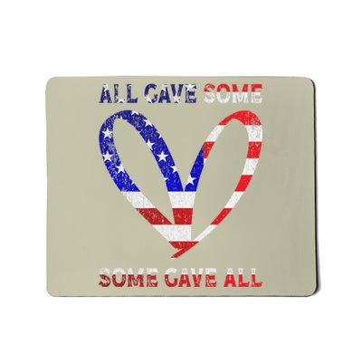 Usa Flag American Patriotic Heart Armed Forces Memorial Day Great Gift Mousepad