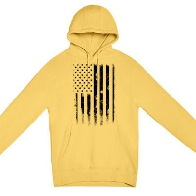 Usa Flag American Flag United States Patriotic 4th Of July Meaningful Gift Premium Pullover Hoodie