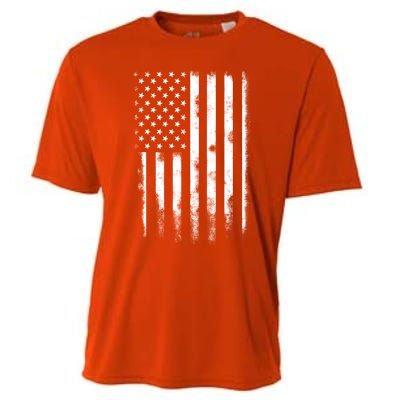 Usa Flag American Flag United States Patriotic 4th Of July Meaningful Gift Cooling Performance Crew T-Shirt