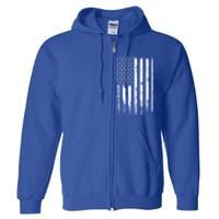 Usa Flag American Flag United States Patriotic 4th Of July Meaningful Gift Full Zip Hoodie