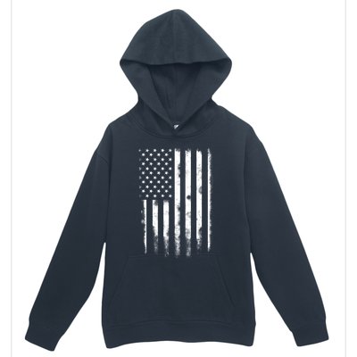 Usa Flag American Flag United States Patriotic 4th Of July Meaningful Gift Urban Pullover Hoodie