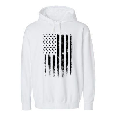 Usa Flag American Flag United States Patriotic 4th Of July Meaningful Gift Garment-Dyed Fleece Hoodie