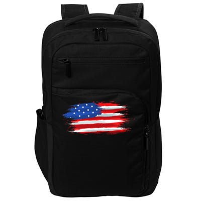 USA Flag American Flag United States of America 4th of July Impact Tech Backpack