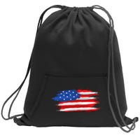 USA Flag American Flag United States of America 4th of July Sweatshirt Cinch Pack Bag