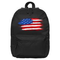 USA Flag American Flag United States of America 4th of July 16 in Basic Backpack