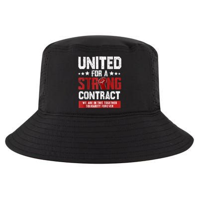 United For A Strong Contract UAW Strike UAW Strong Cool Comfort Performance Bucket Hat