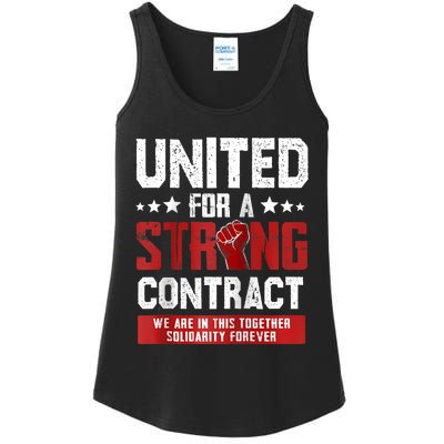 United For A Strong Contract UAW Strike UAW Strong Ladies Essential Tank