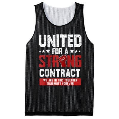 United For A Strong Contract UAW Strike UAW Strong Mesh Reversible Basketball Jersey Tank