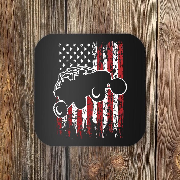 US Flag ATV Side By Side Rider UTV July 4th Offroad Riding Coaster