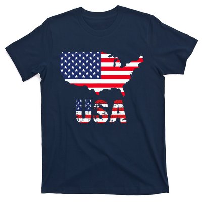 Usa Flag American United States Of America 4th Of July T-Shirt